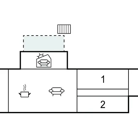 2 Bedroom Cozy In 아파트 *